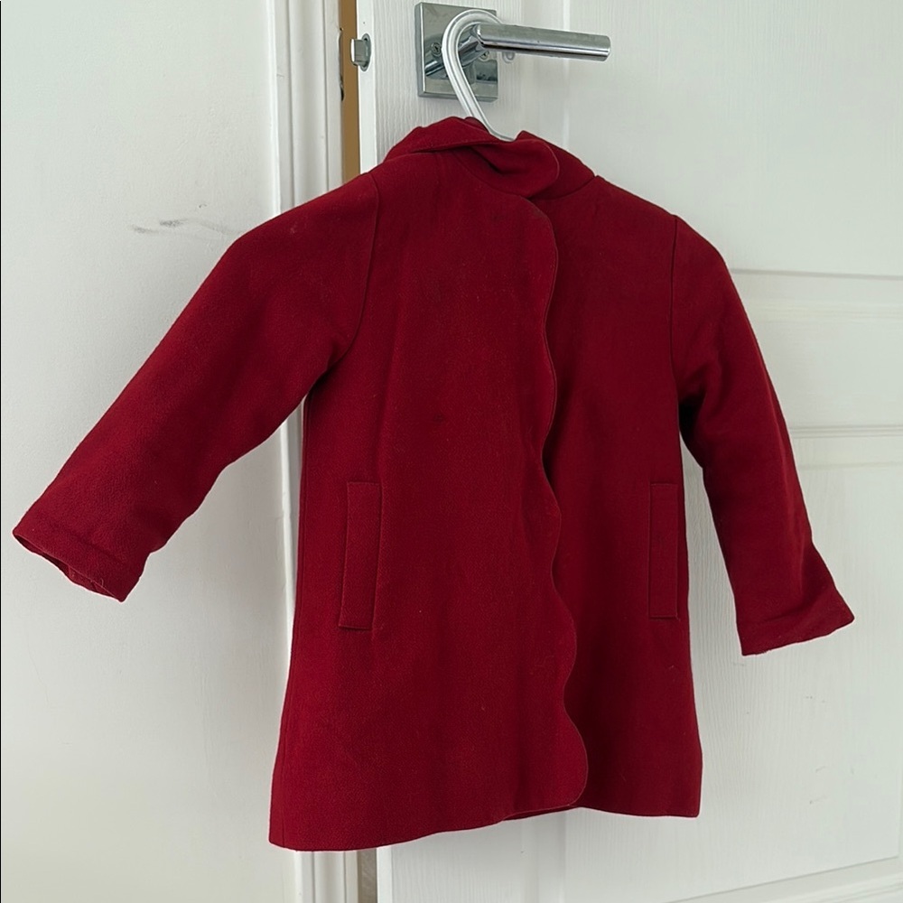 Jacadi Red kid jacket Elegant Wool Blend